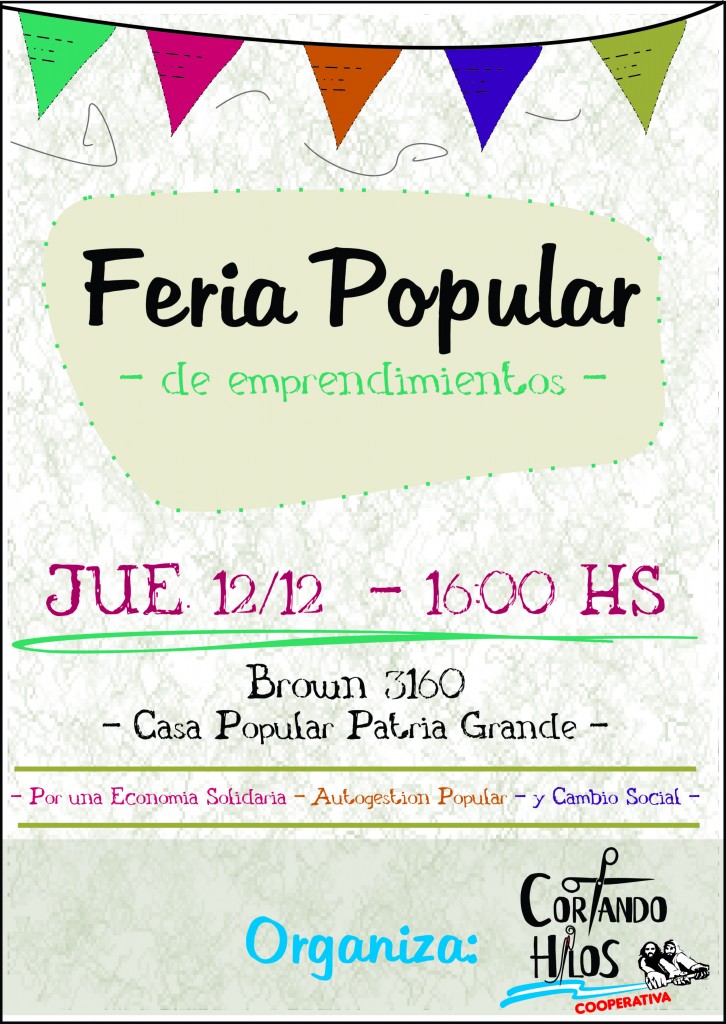 Este jueves se dará inicio a la Feria Popular de Emprendimientos