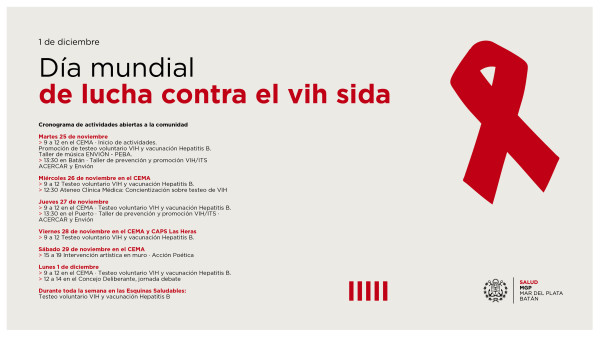 Actividades Por El Día Mundial De La Lucha Contra El Sida