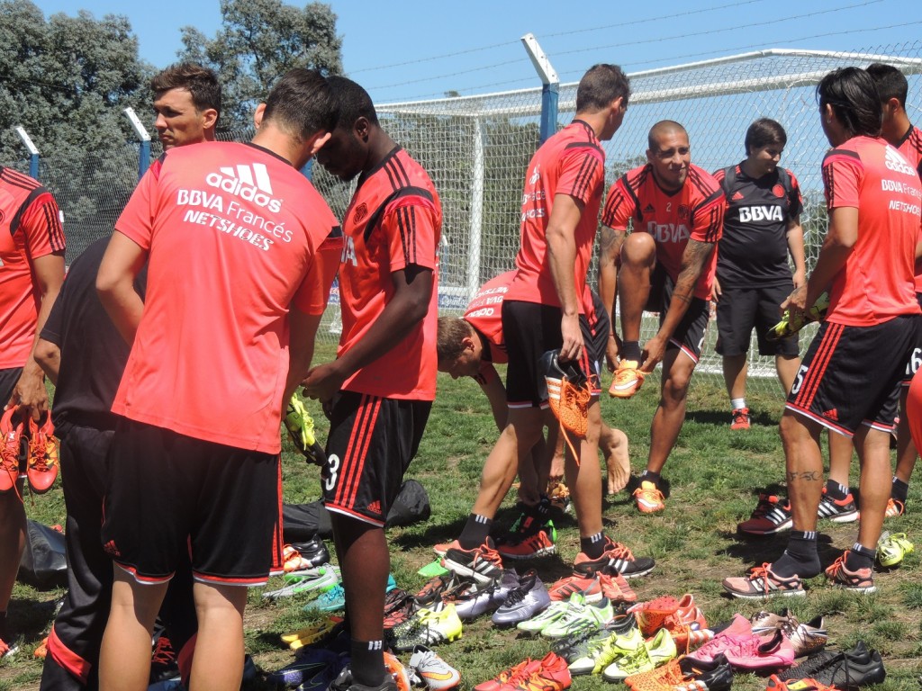 El plantel de River se entrenó en la Villa Deportiva de Alvarado