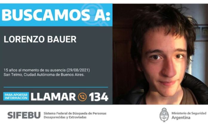 Desesperada búsqueda de un sobrino del ministro Tristán Bauer