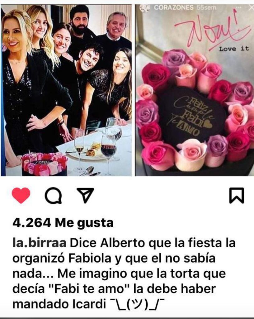 ¿Quién la mandó la torta a Fabiola?