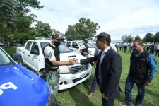 Axel Kicillof renovó la flota de patrulleros de Ayacucho