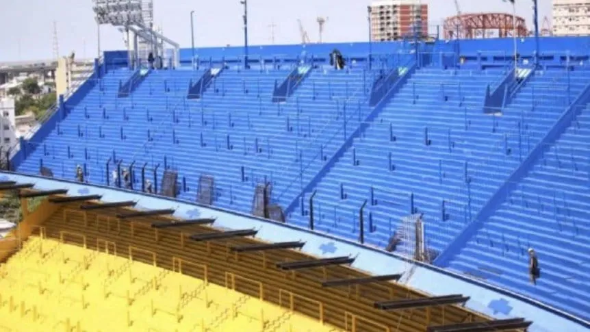 Boca ya hizo los arreglos que exigía la Justicia en la Tribuna Sur de La Bombonera