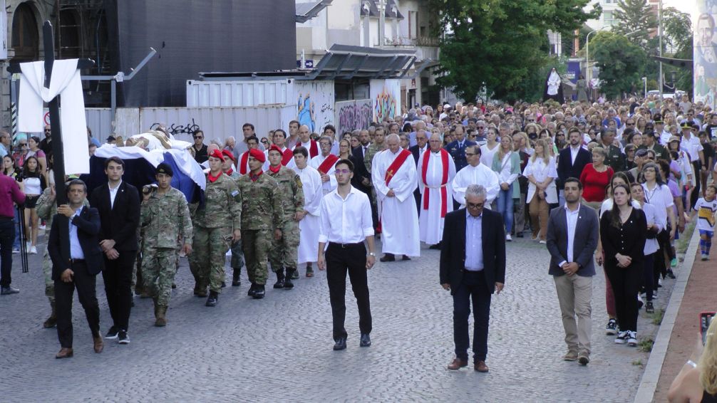 Se celebró la clásica procesión de Semana Santa en Tandil