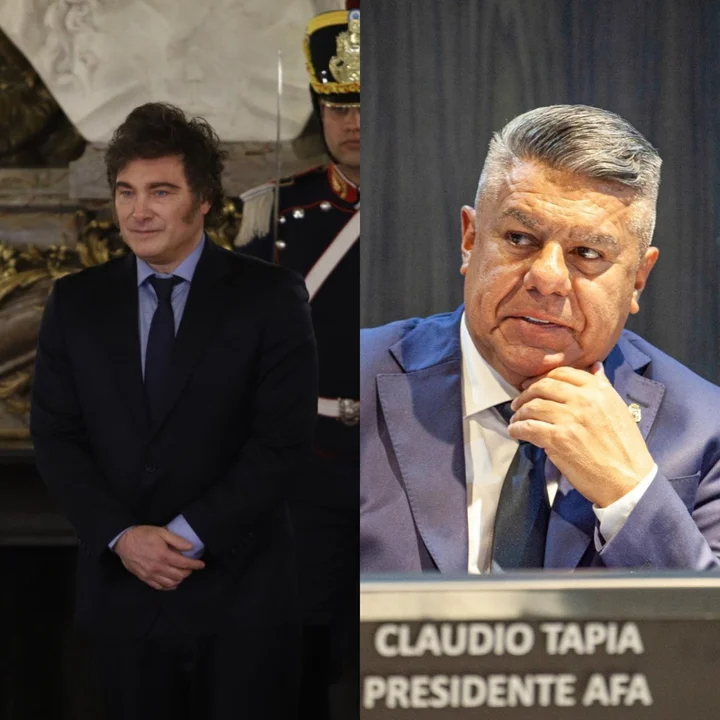 Javier Milei y Claudio Tapia: una guerra que no tiene fin