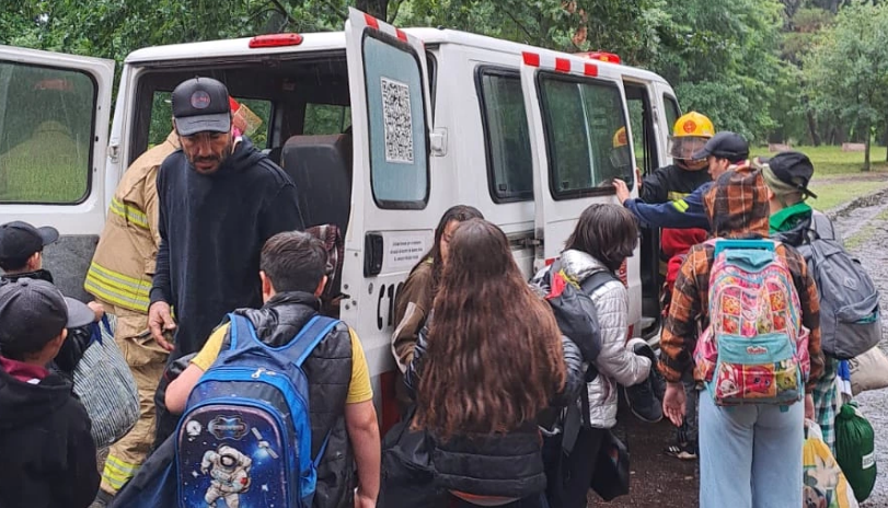 Un grupo de scouts de Necochea fue evacuado en Sierra de los Padres por el temporal de lluvia